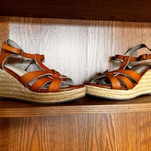 Rock & Candy by ZiGi Tan Espadrille Wedge Sandals